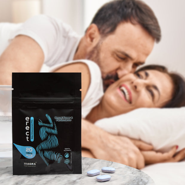 Erect ™ 20 Blue Pills | 100mg | Men&