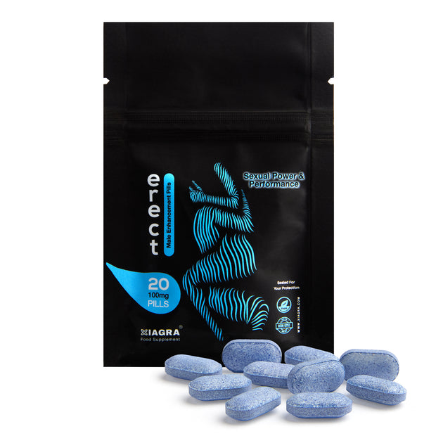 Erect ™ 20 Blue Pills | 100mg | Men&