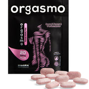 ORGASMO ™ 20 Pink Pills | 100mg | Women's Vegan Sexual Libido Enhancer | Unlock Your Passion with this Potent Natural Intimacy Support | Made in UK.